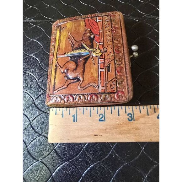 Vintage Leather Matador Coin Purse #B15 - Picture 8 of 8